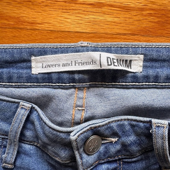 Lovers + Friends Blue mid rise Skinny Jeans made in the USA 🇺🇸 - Picture 2 of 9